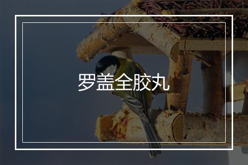 罗盖全胶丸