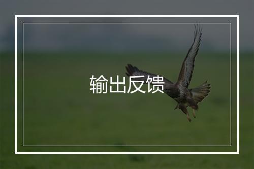 输出反馈