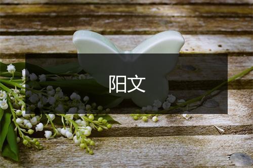 阳文