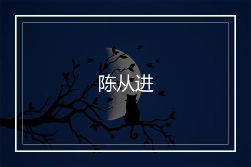 陈从进