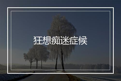 狂想痴迷症候