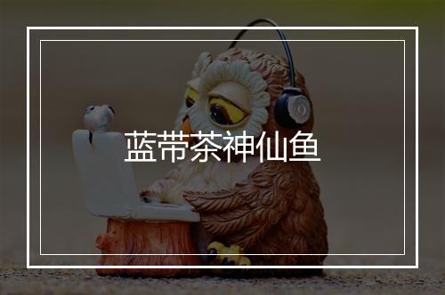 蓝带茶神仙鱼